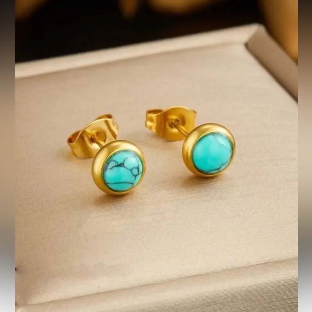 Turquoise Stud Earrings N1679